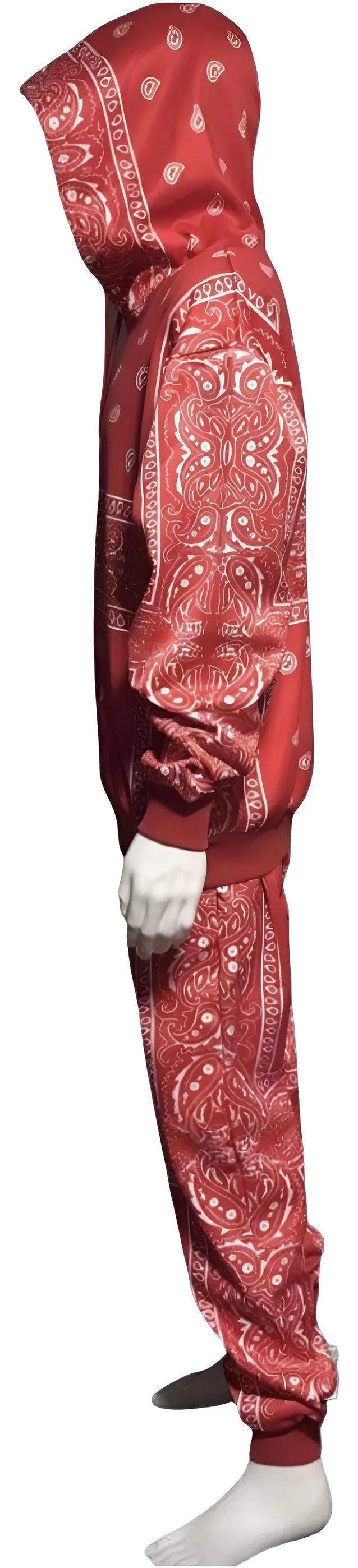 ^RED BANDANA^ JOGGER SWEATSUITS (FLEECY SOFT LINED)