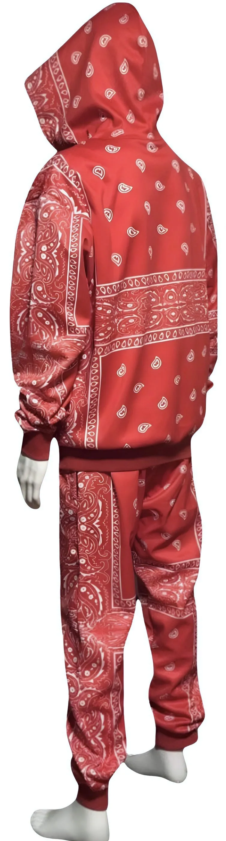 ^RED BANDANA^ JOGGER SWEATSUITS (FLEECY SOFT LINED)