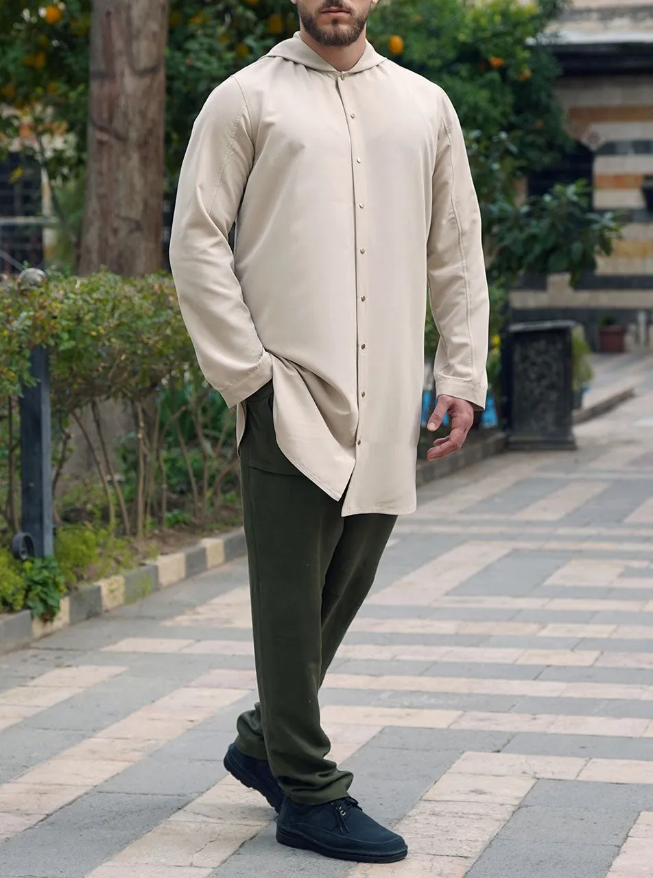 Snap Button Hoodie Tunic