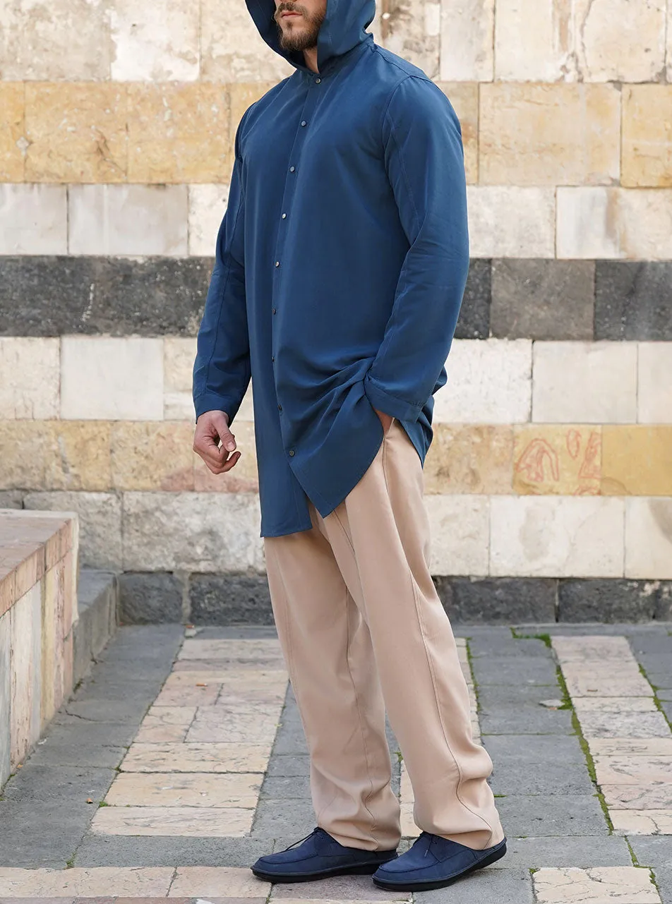 Snap Button Hoodie Tunic