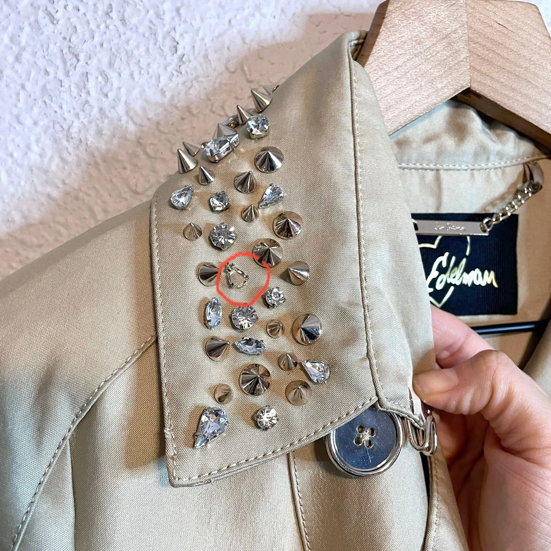 Studded Trench Coat