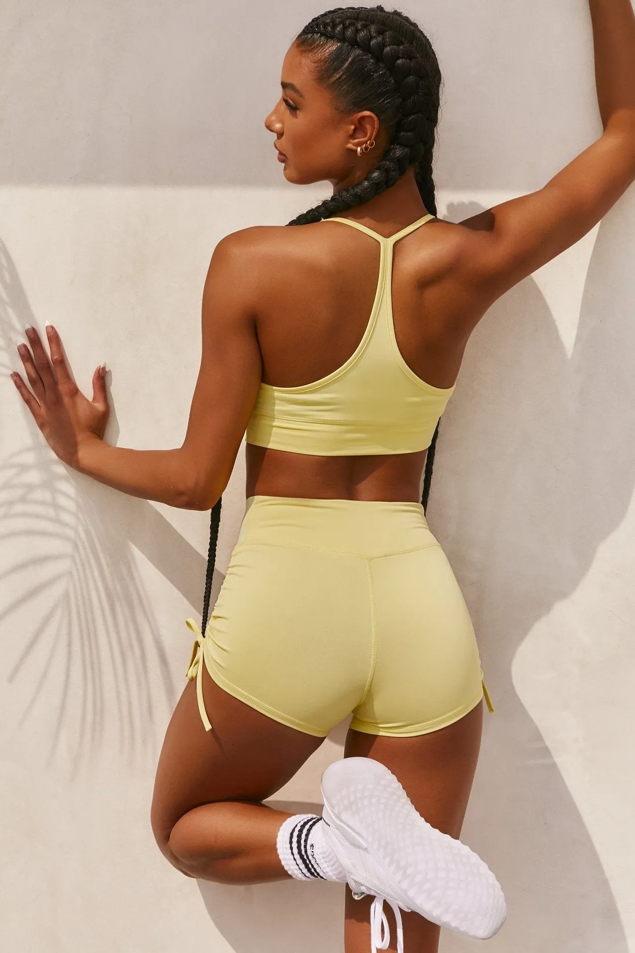 Summer Solid Womens 2 Piece Outfits Tracksuits Spaghetti strap Backless Two Piece Set Crop Tops Sport Pants Sets