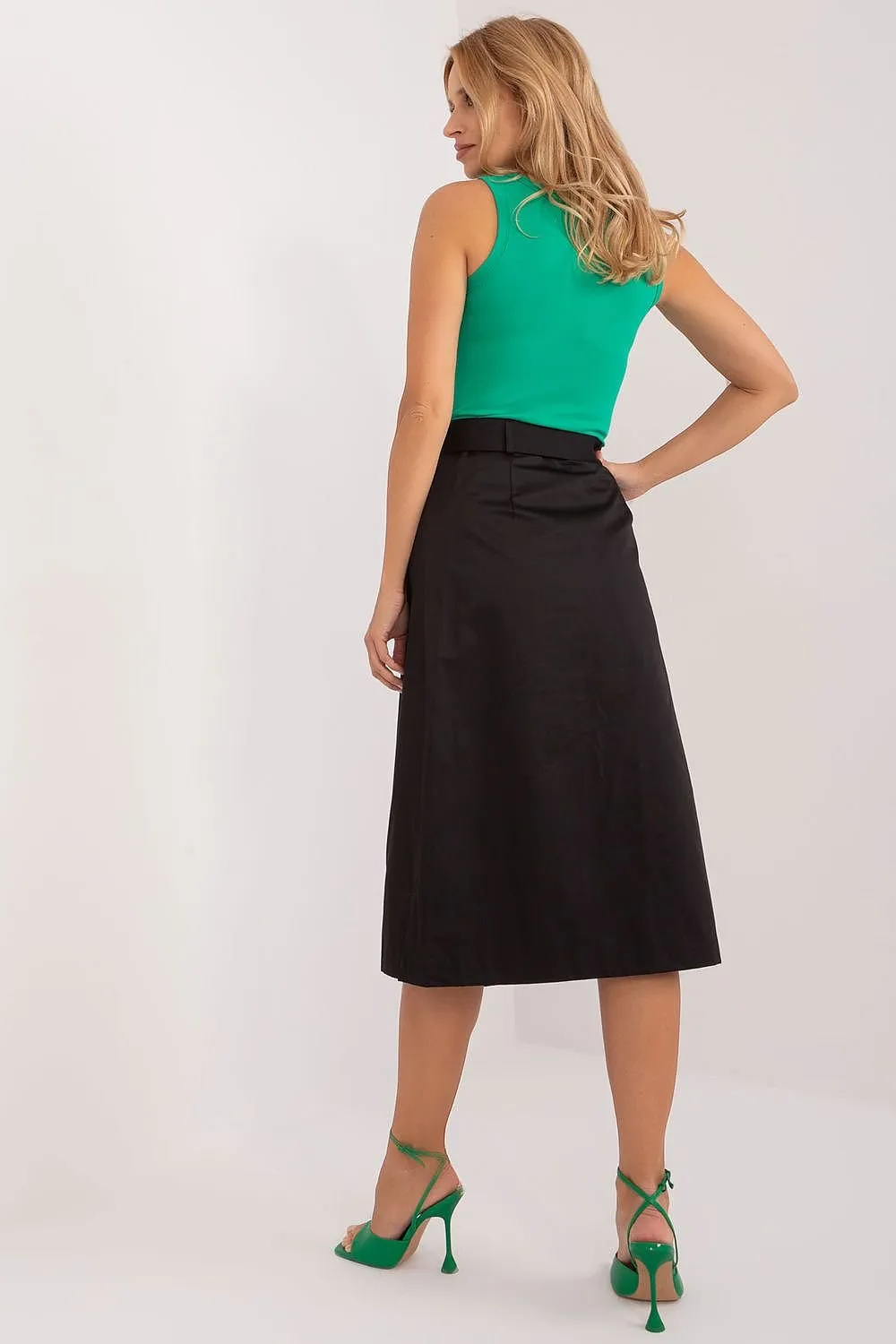 TEEK - Belted Lap Fixed Wrap Skirt