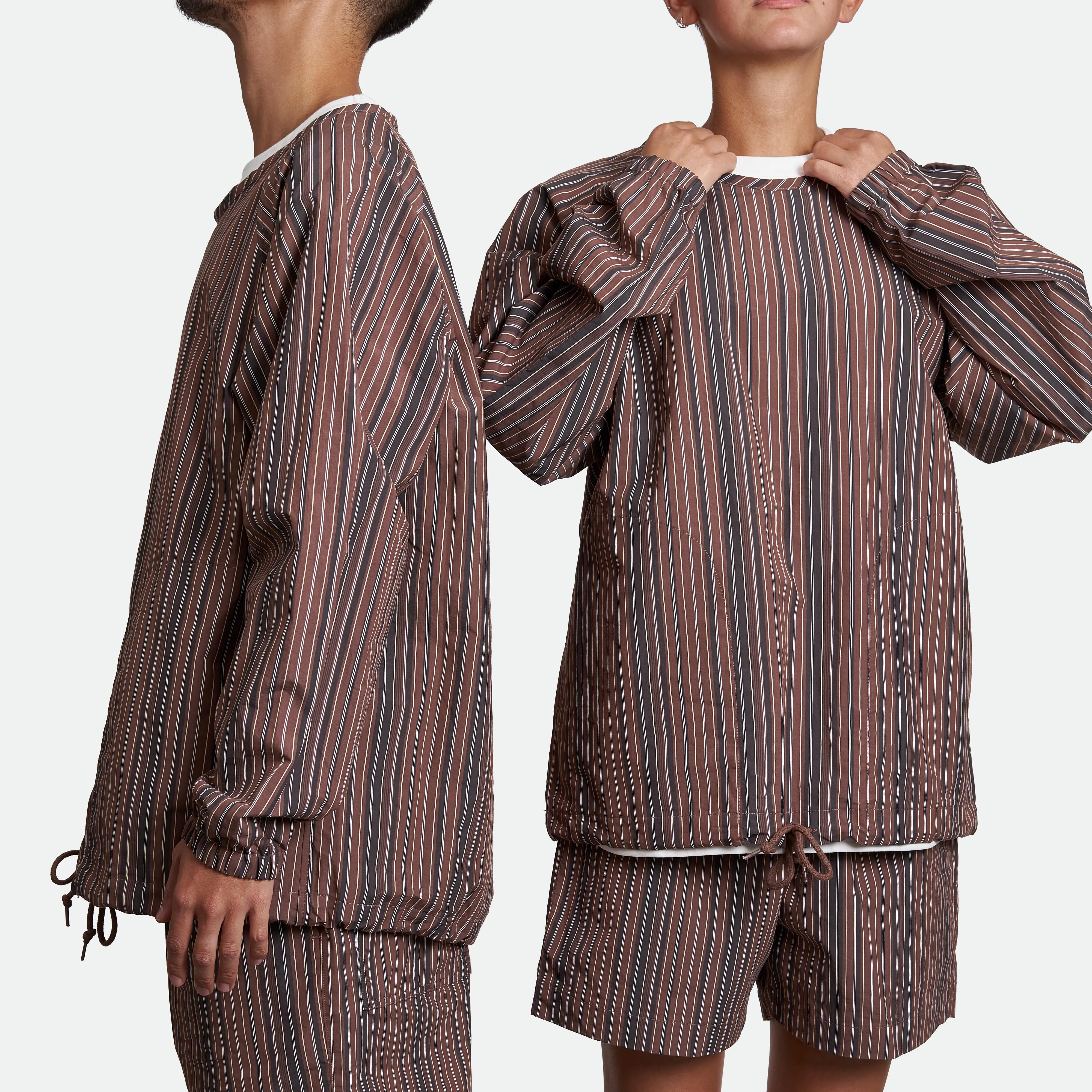 ts(s) - Multi Stripe Pullover Jacket Brown