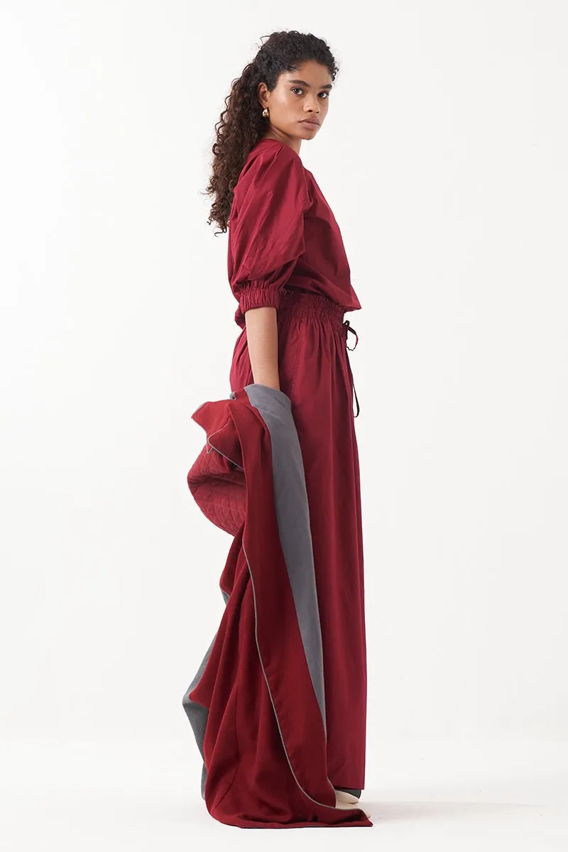 Two Tone Long Jacket Co-Ord (Set Of 3)