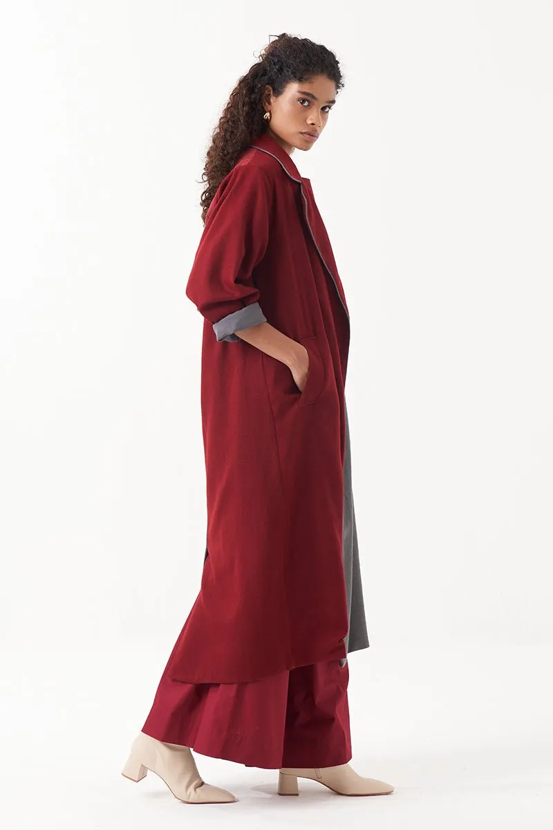 Two Tone Long Jacket Co-Ord (Set Of 3)