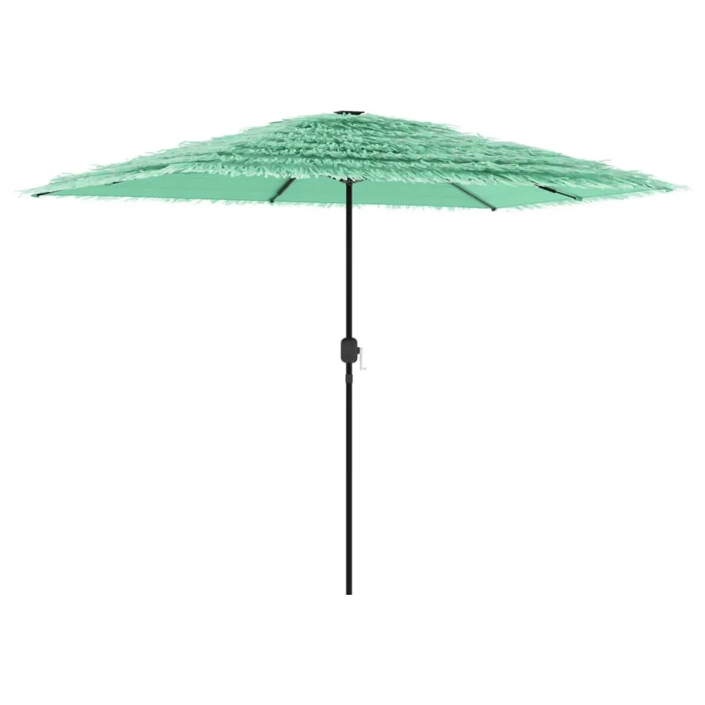 vidaXL Garden Parasol with Steel Pole Green 300x200x250 cm
