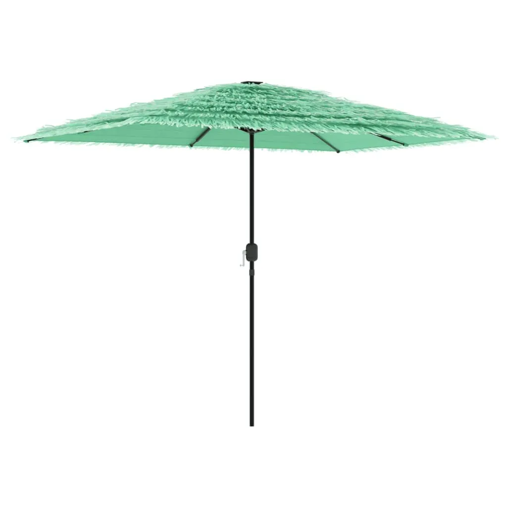vidaXL Garden Parasol with Steel Pole Green 300x200x250 cm