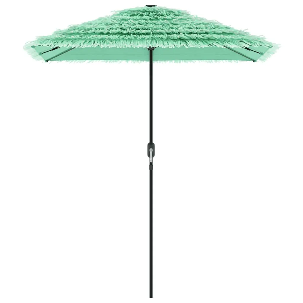 vidaXL Garden Parasol with Steel Pole Green 300x200x250 cm