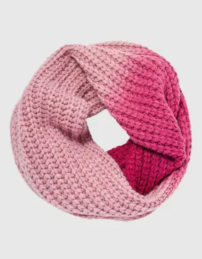 Women's Cable Knit Ombre' Infinity Circle Scarf