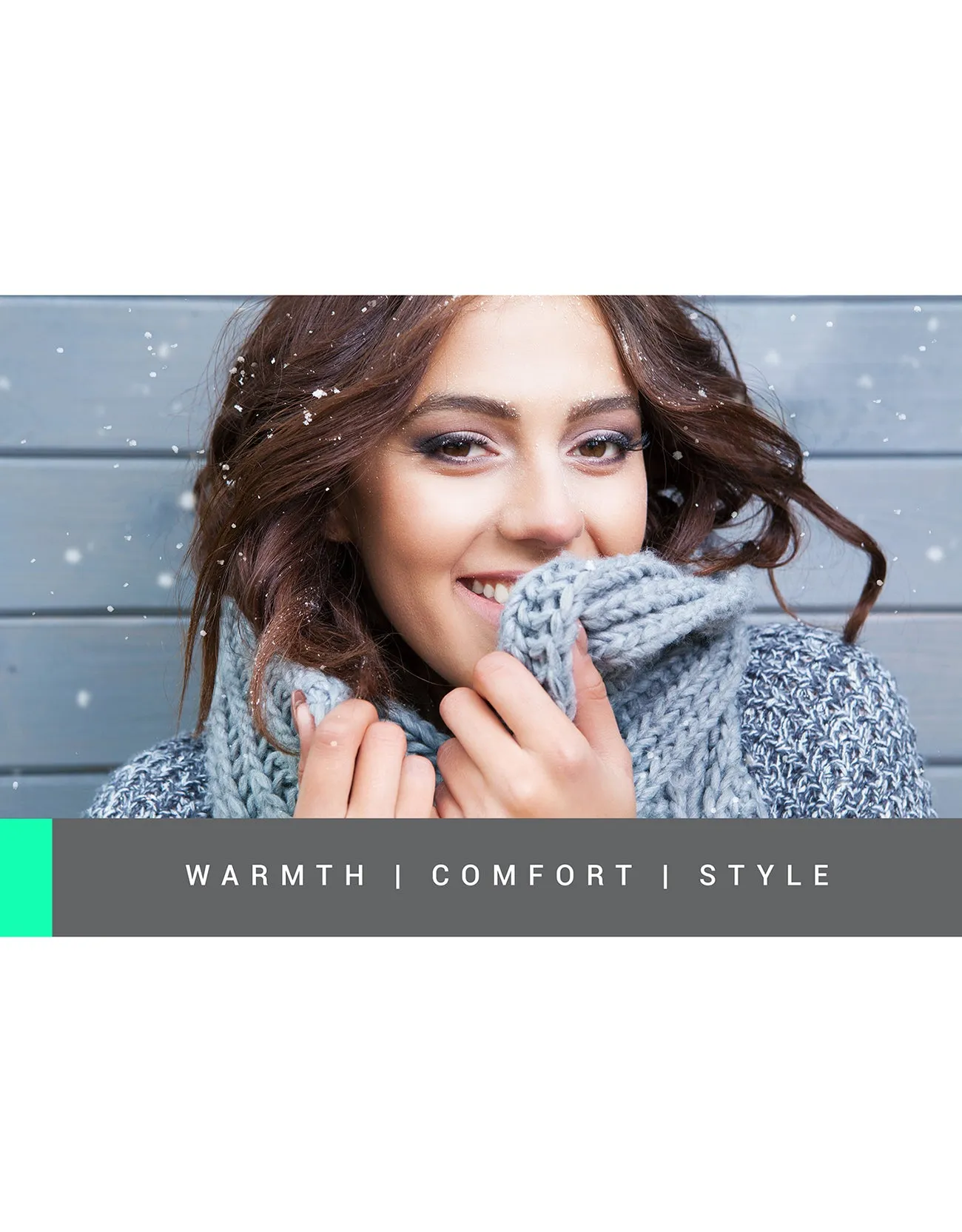 Women's Cable Knit Ombre' Infinity Circle Scarf