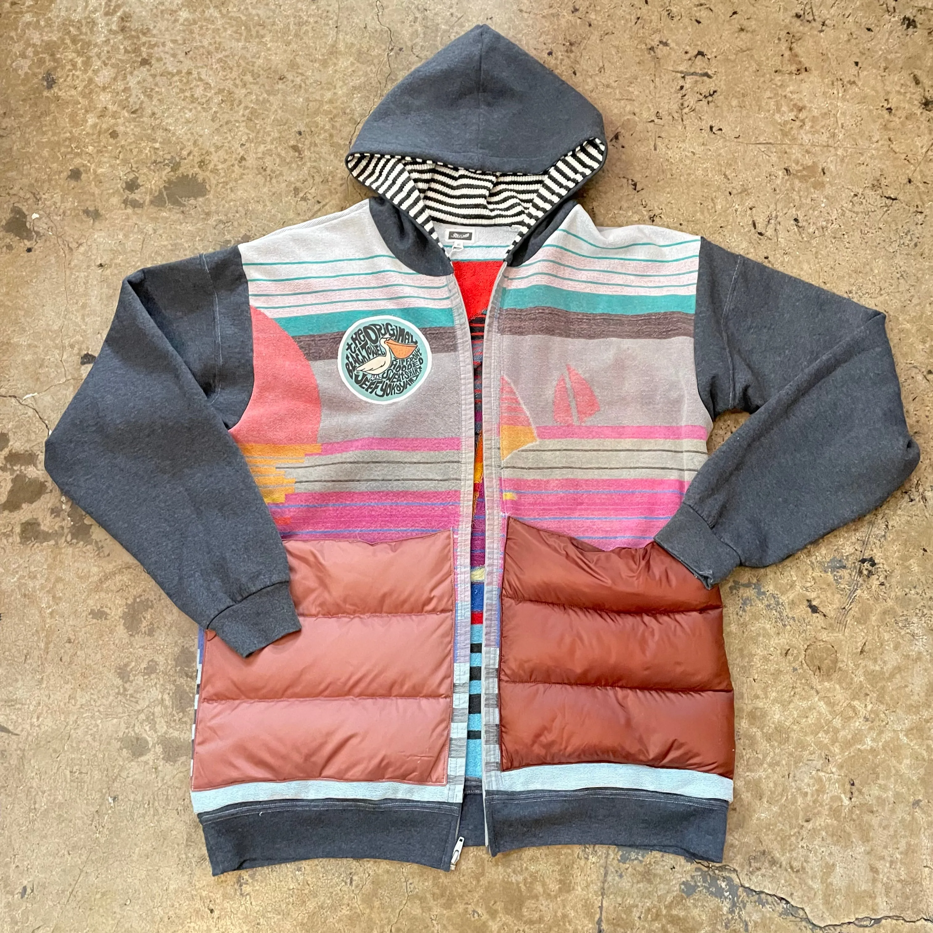 Yokishop - Puffer Pocket Beach Towel Hoodie