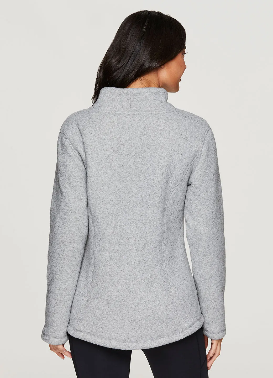 Zena Sherpa Lined Henley Sweater